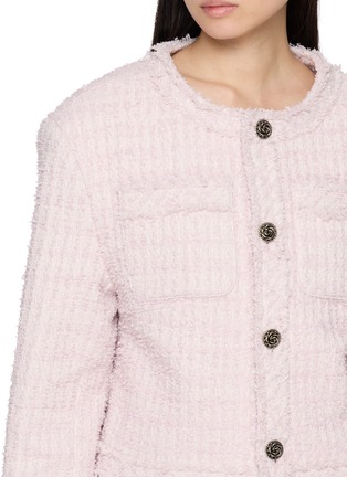  - BONBOM - Tweed Cropped Blazer