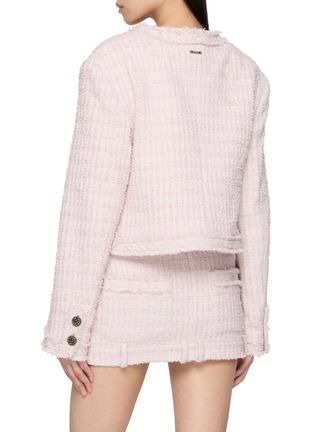 Back View - Click To Enlarge - BONBOM - Tweed Cropped Blazer