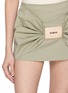  - BONBOM - Drape Into Label Ruched Mini Skirt