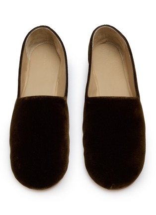 Figure View - Click To Enlarge - THE ROW - Ponti Velvet Slip-Ons