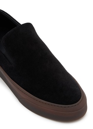 Detail View - Click To Enlarge - THE ROW - MH Slip On Suede Sneakers