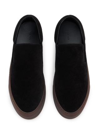 Figure View - Click To Enlarge - THE ROW - MH Slip On Suede Sneakers