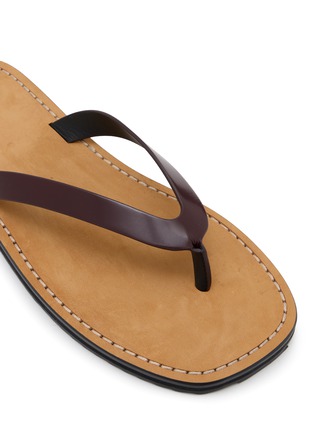 Detail View - Click To Enlarge - THE ROW - City Leather Flip Flops