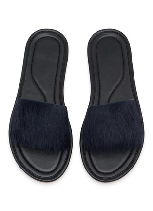 Figure View - Click To Enlarge - THE ROW - Malick Hairy Leather Slides