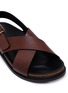 Detail View - Click To Enlarge - THE ROW - Leather Flat Buckle Sandals