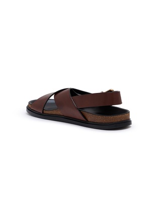 Detail View - Click To Enlarge - THE ROW - Leather Flat Buckle Sandals