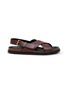 THE ROW Leather Flat Buckle Sandals