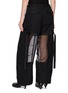 Back View - Click To Enlarge - SACAI - Sheer Panel Cotton Pants