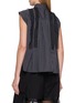 Back View - Click To Enlarge - SACAI - Sheer Ruffle Striped Sleeveless Shirt