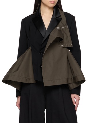 Main View - Click To Enlarge - SACAI - Suiting Wool Blouson Jacket