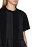  - SACAI - Pleated Flounce Hem T-Shirt