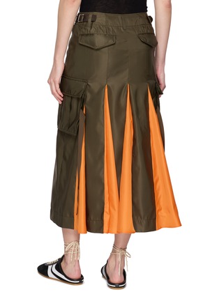 Back View - Click To Enlarge - SACAI - Hybrid Cargo Midi Skirt