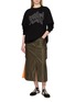 Figure View - Click To Enlarge - SACAI - Hybrid Cargo Midi Skirt