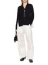Figure View - Click To Enlarge - SACAI - Hybrid Knit Cardigan
