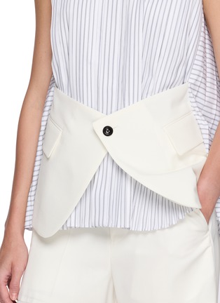  - SACAI - Blazer Panel Sleeveless Shirt