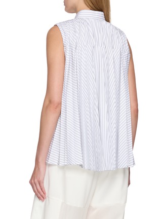 Back View - Click To Enlarge - SACAI - Blazer Panel Sleeveless Shirt