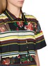  - SACAI - Floral Stripe Chest Pocket Shirt