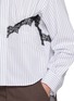  - SACAI - Lace Detail Striped Shirt