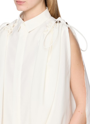  - SACAI - Gathered Shoulder Sleeveless Top