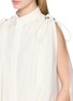  - SACAI - Gathered Shoulder Sleeveless Top