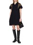 Figure View - Click To Enlarge - SACAI - Panelled Shirt Style Dress
