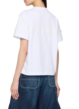Back View - Click To Enlarge - SACAI - Printed Cotton T-Shirt