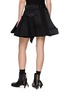 Back View - Click To Enlarge - SACAI - Hybrid Fabric Mix Flared Cotton Mini Skirt