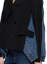  - SACAI - Wool Suiting Denim Panelled Jacket