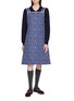 MIU MIU Floral Printed Apron Dress