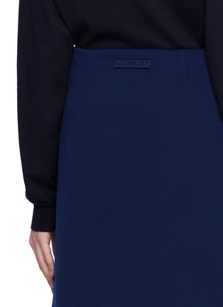  - MIU MIU - Pleated Technical Jersey Short Skirt