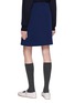 Back View - Click To Enlarge - MIU MIU - Pleated Technical Jersey Short Skirt