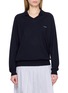 MIU MIU Open Collar Wool Knit Top