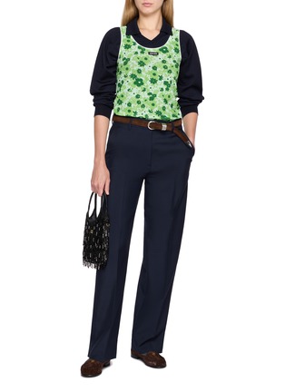 Figure View - Click To Enlarge - MIU MIU - Straight Leg Tailored Pants