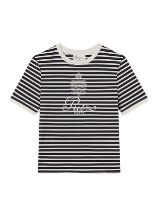 Main View - Click To Enlarge - FRAME - x Ritz Stripe Baby T-Shirt