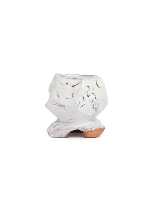 Main View - Click To Enlarge - ROBERT YELLIN - White Drip Glaze Sake Cup
