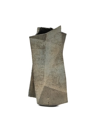 Detail View - Click To Enlarge - ROBERT YELLIN - Shimizu Keiichi Tamba Vase — Brown/Grey
