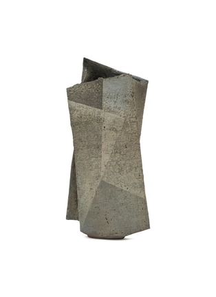 Main View - Click To Enlarge - ROBERT YELLIN - Shimizu Keiichi Tamba Vase — Brown/Grey