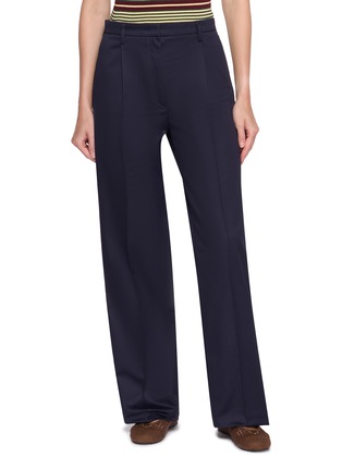 Main View - Click To Enlarge - PRADA - Straight Leg Tailored Chino Cotton Pants