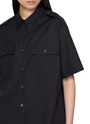  - PRADA - Epaulette Cotton Shirt