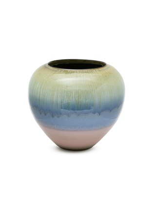 Main View - Click To Enlarge - ROBERT YELLIN - Ichino Shusaku Vase — Yellow/Blue