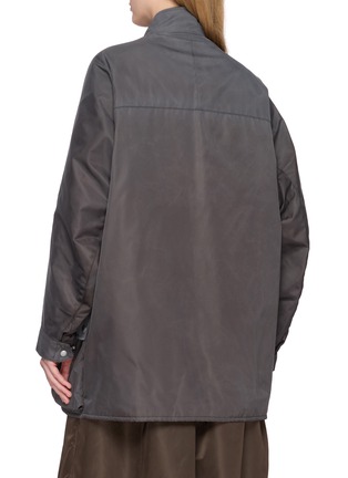 Back View - Click To Enlarge - PRADA - Multi Pocket Stand Collar Jacker