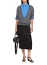 Figure View - Click To Enlarge - PRADA - Deep V-Neck Cashmere Knit Top