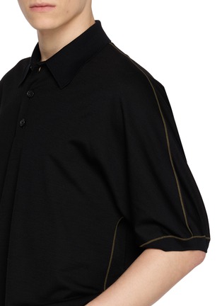  - GOOD PEOPLE GOOD STITCHING GOOD PRODUCT - Contrast Stitch Half Sleeve Knit Polo Shirt