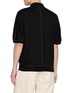 Back View - Click To Enlarge - GOOD PEOPLE GOOD STITCHING GOOD PRODUCT - Contrast Stitch Half Sleeve Knit Polo Shirt