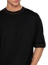  - GOOD PEOPLE GOOD STITCHING GOOD PRODUCT - Half Sleeve Contrast Stitch Crewneck Wool Blend Knit Top