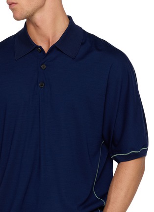 - GOOD PEOPLE GOOD STITCHING GOOD PRODUCT - Contrast Stitch Knit Polo Shirt