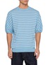 GOOD PEOPLE GOOD STITCHING GOOD PRODUCT Half Sleeve Striped Knit Top