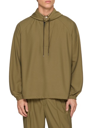 Main View - Click To Enlarge - GOOD PEOPLE GOOD STITCHING GOOD PRODUCT - Half Zip Anorak