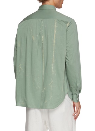 Back View - Click To Enlarge - GOOD PEOPLE GOOD STITCHING GOOD PRODUCT - Wax Resist Dyed Fly Front Shirt Jacket