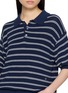  - DUNST - Striped Polo Knit Top